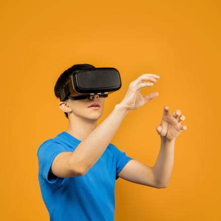 Kind met VR-bril